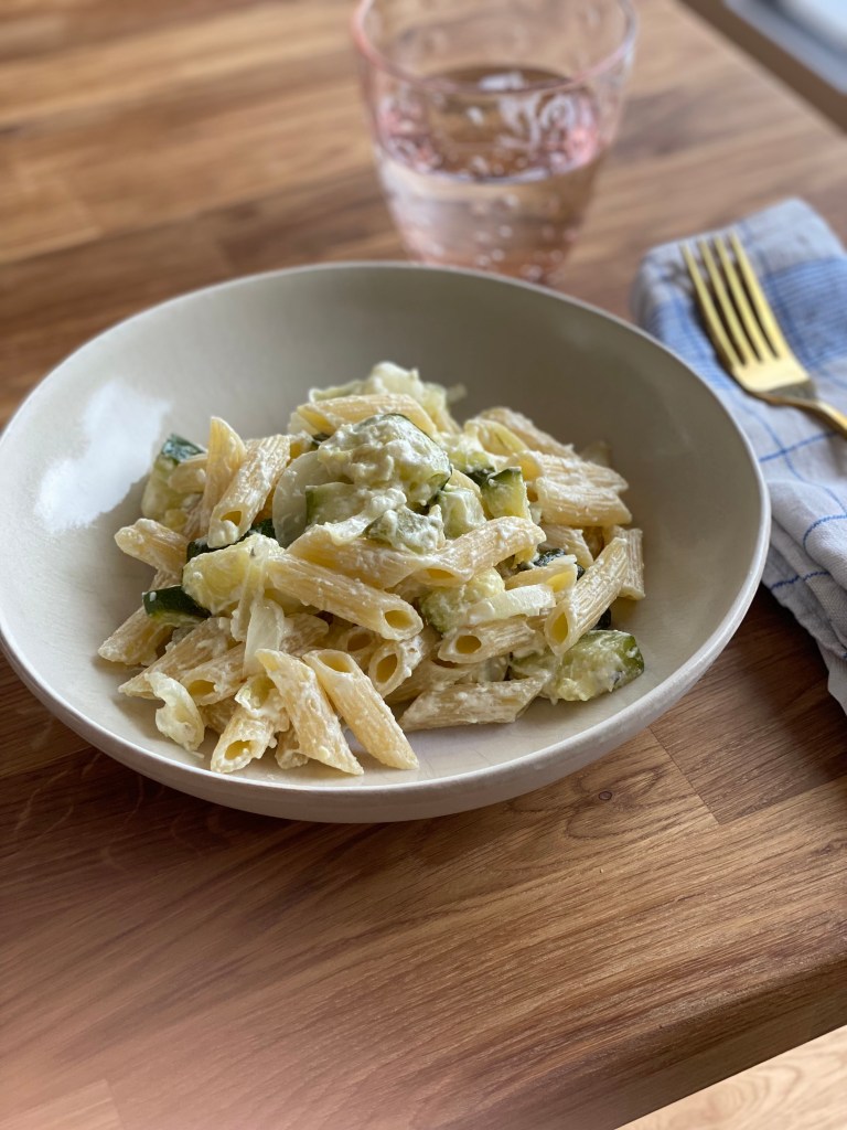 Feta-Zucchini-Penne